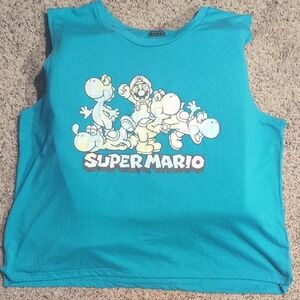Nintendo Women Blue Tank Top &Short